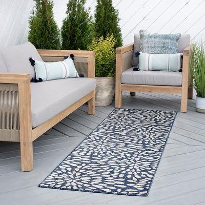 Alise Rugs Exo Coastal Floral Indoor/Outdoor Area Rug