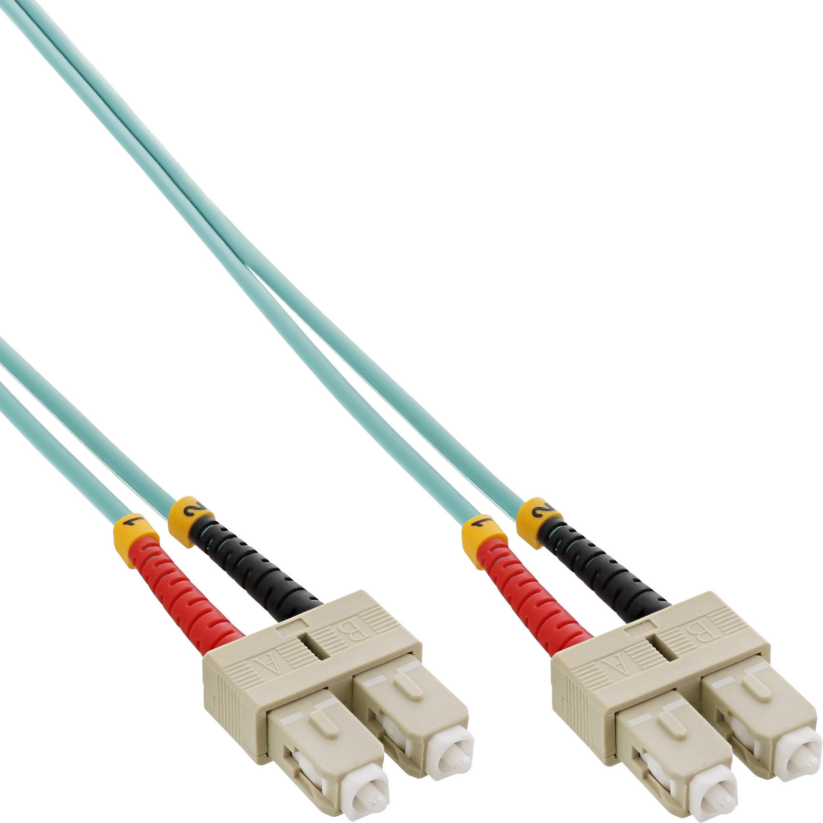 InLine 83515O LWL Duplex Kabel, SC/SC, 50/125µm, OM3, 15m