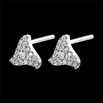 Edenly Ohrringe Vielfalt - Zenit - 18 Karat WeiÃŸgold und Diamanten