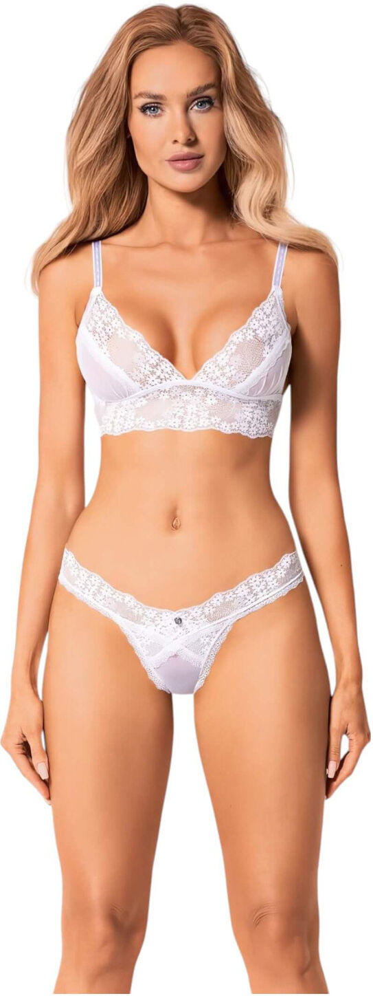 Obsessive Set Heavenly - Lacy Bra Set (White)