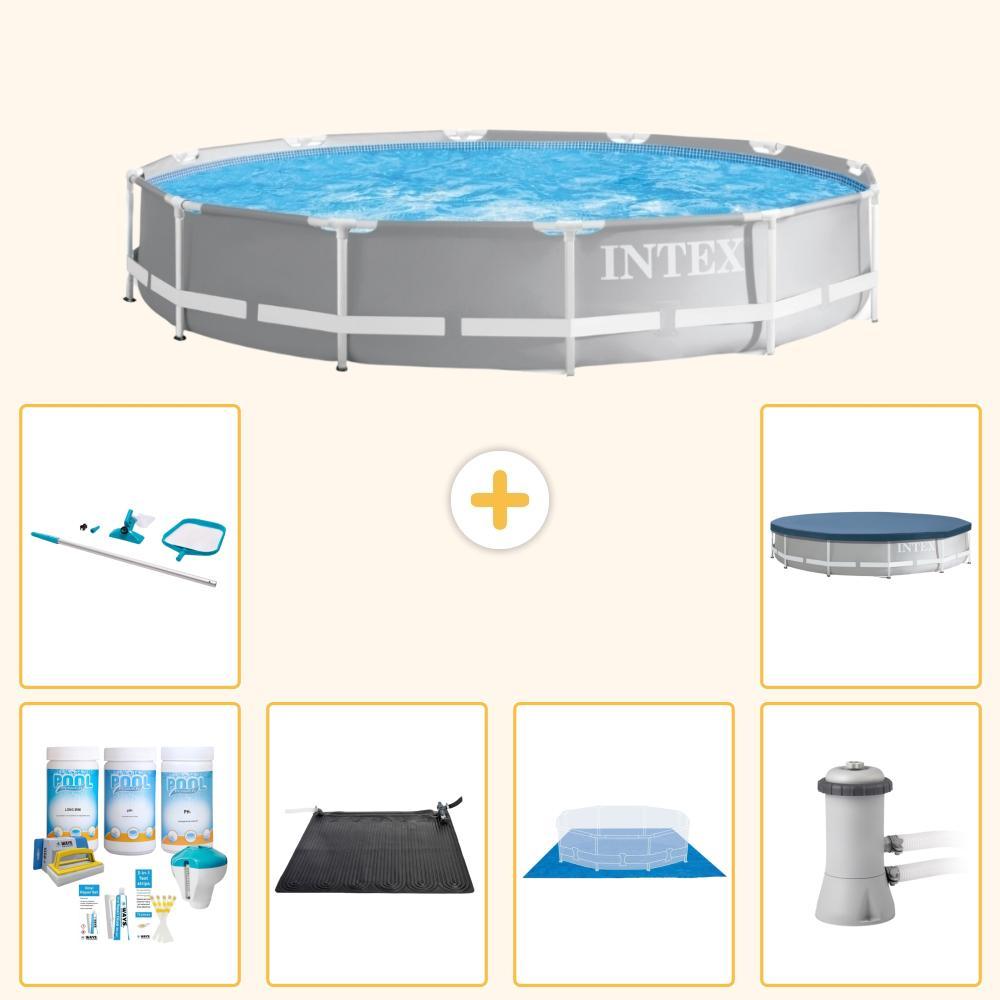 Prism Frame Pool Rund - 366x76 cm - 7-teilig S20517