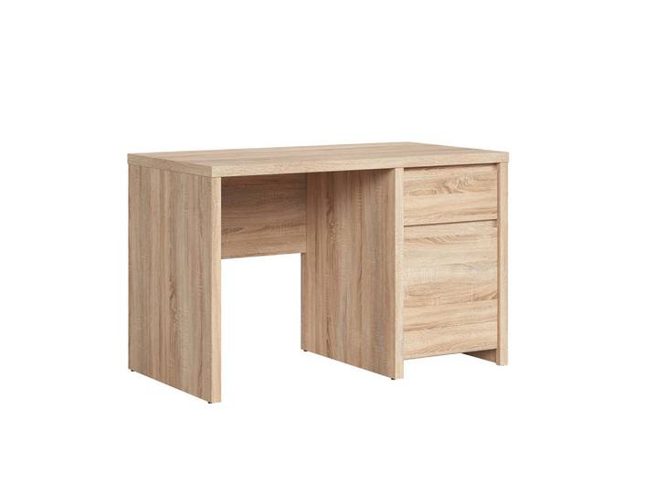 Petits-meubles Schreibtisch Soren Holz, Braun, Holzwerkstoff, 1 Schubladen, 65x77x120 cm, Büromöbel, Schreibtische, Bürotische