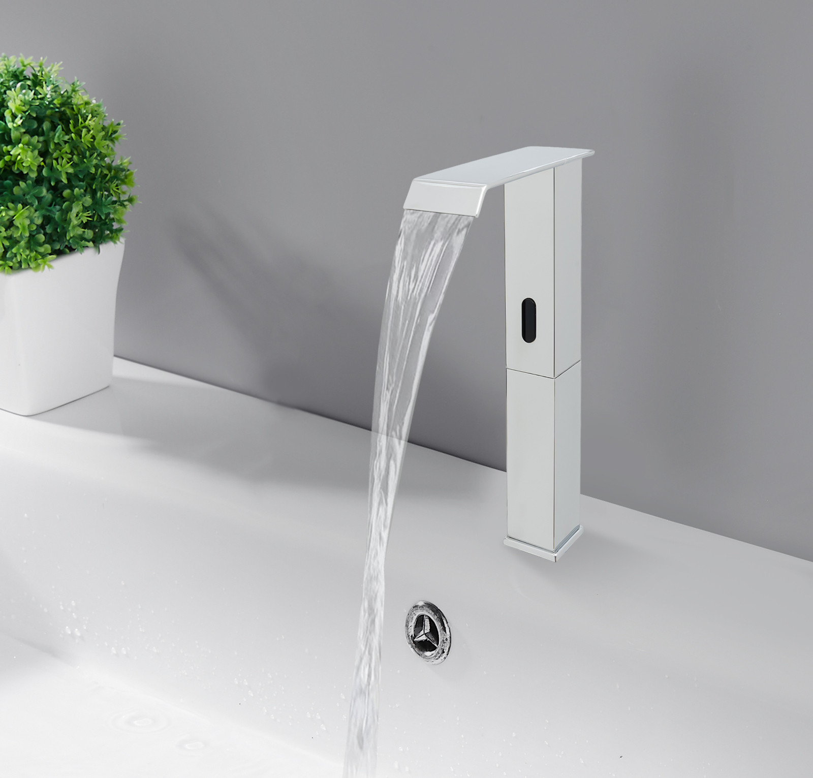 Easybuy Automatische infrarood wastafelkraan voor keuken en badkamer, zilver