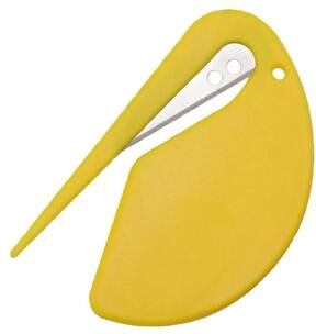 Uplift Essentials Stainless Steel Pet De Matting & Knot Cutter yellow