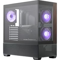 Elite 690 Wood, Tower-Gehäuse schwarz/holz, Tempered Glass x 2