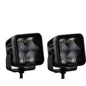 Hella Zusatzscheinwerfer Black Magic 358 176-801, 12V/24V, LED, 1.400 Lumen, 20 Watt, Nahbereich, Arbeitsscheinwerfer, 2 Stück