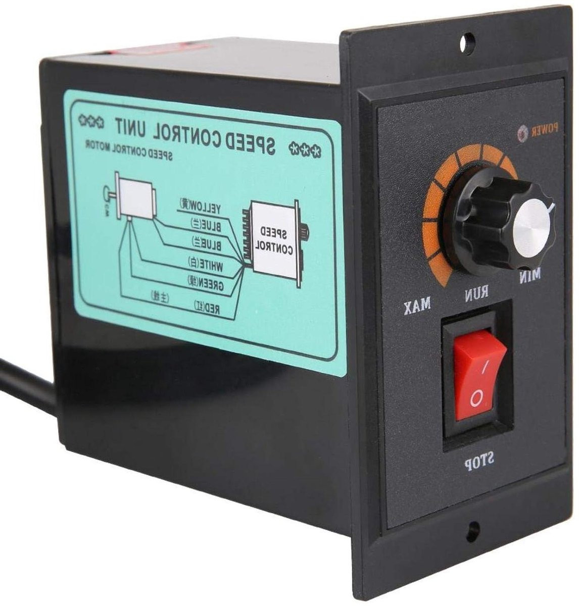 Motor Snelheidsregelaar AC 220V met Vooruit en Achteruit Besturing en Numerieke Besturing (400W)