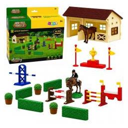 Lean Toys Stall mit Figuren und Zubehör, 26-teilig (71649398)