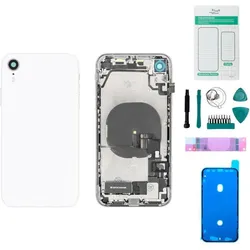 Kaputt.de iPhone XR Gehäuse mit Backcover Weiss - Set (Apple iPhone XR), Mobilgerät Ersatzteile, Weiss
