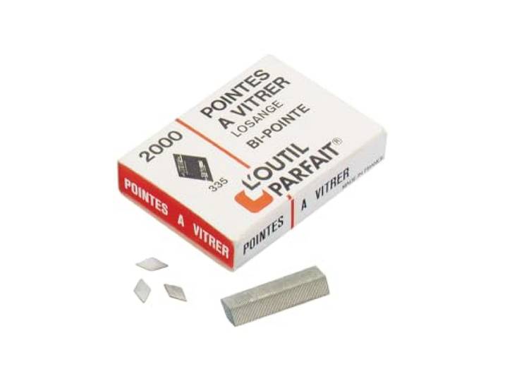 Générique - \ agrafe pour agrafeuse de vitrier \ \ pointix\ \ \ - Forme.Losange - Cond..2 000 -