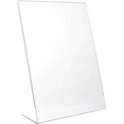 L-Aufsteller, Hochformat, bruchfest, PET A3, transparent