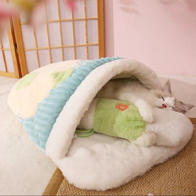 Happy Pet Pantry Japanese Sakura Cat Bed: Cozy Sleeping Bag For Cats 1