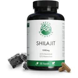 GREEN NATURALS Shilajit 1300 mg hochdosiert vegan 180 St