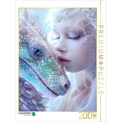 CALVENDO Puzzle Drachen | 2000 Teile Lege-Größe 90x67cm Foto-Puzzle für glückliche Stunden