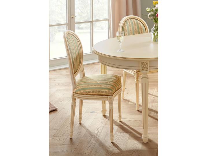 Stuhl HOME AFFAIRE LUIGI , weiß (weiß lackiert, gruen, gelb), Stühle, Stuhl, 2 Stück