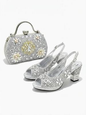 LightInthebox Women's Elegant Shoe Bag Set – Chic Cocktail Party Matching Accessories