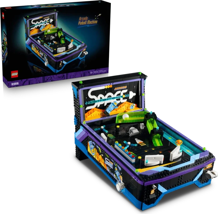 LEGO Icons 11374 Arcade Pinball Machine Building Set
