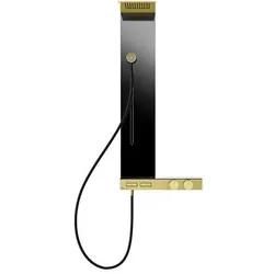 Gessi HI-FI, Duschkombination zur Aufputz-Wandmontage mit Thermostat, 2 Funktionen, 63043246, Farbe: Gold PVD