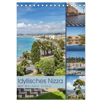 Idyllisches Nizza (Tischkalender 2027 DIN A5 hoch), CALVENDO Monatskalender
