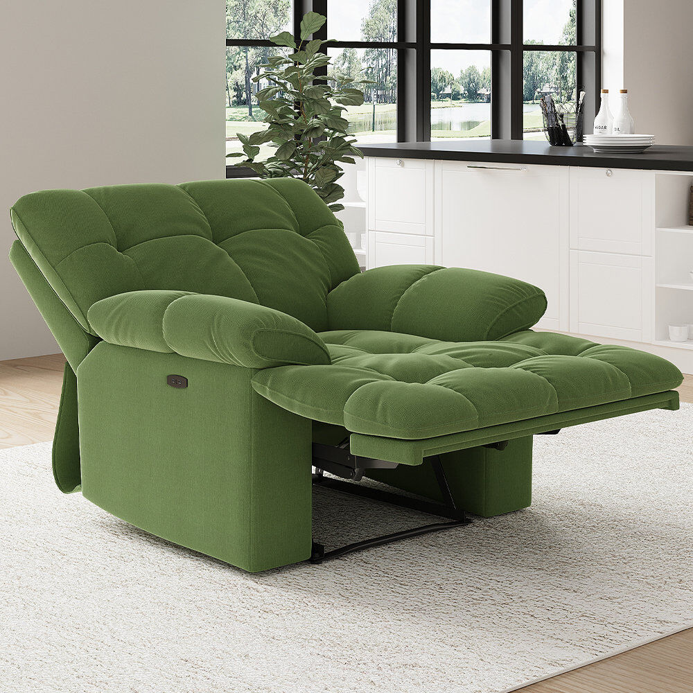 Fairmont Park Rymann 104 cm Wide Recliner Green 106cm H X 104cm W X 110cm D