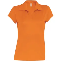 Proact, Damen, Sportshirt, Damen Poloshirt mit kurzen Ärmeln Sport (L), Orange