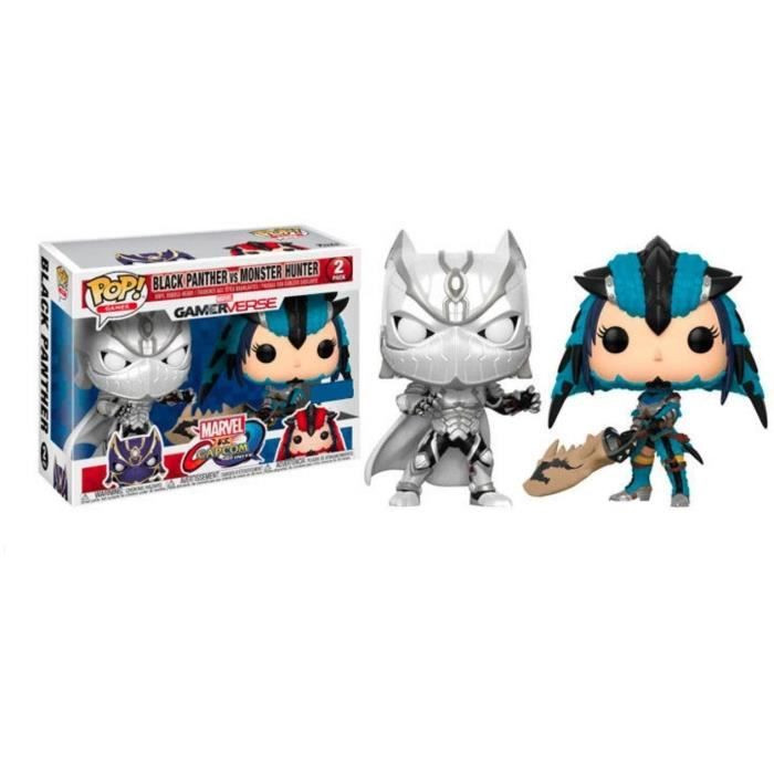 Funko Marvel vs. Capcom Black Panther vs. Monster Hunter Pop!