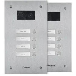 Comelit IX0104U Frontplatte Steel-Switch, 4 Tasten, 1-reihig, V4A
