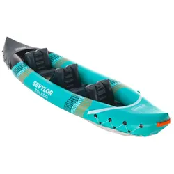 Coleman aufblasbares Kajak Kit Sevylor Toledo 2+1 für 2 Erwachsene und 1 Kind inkl. wasserdichter Tasche und Finne