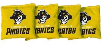 Skip's Garage Yellow Southwestern University Pirates Cornhole Bags