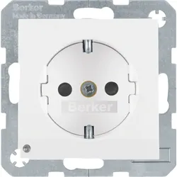 Berker SCHUKO-Steckdose pws/matt 41091909