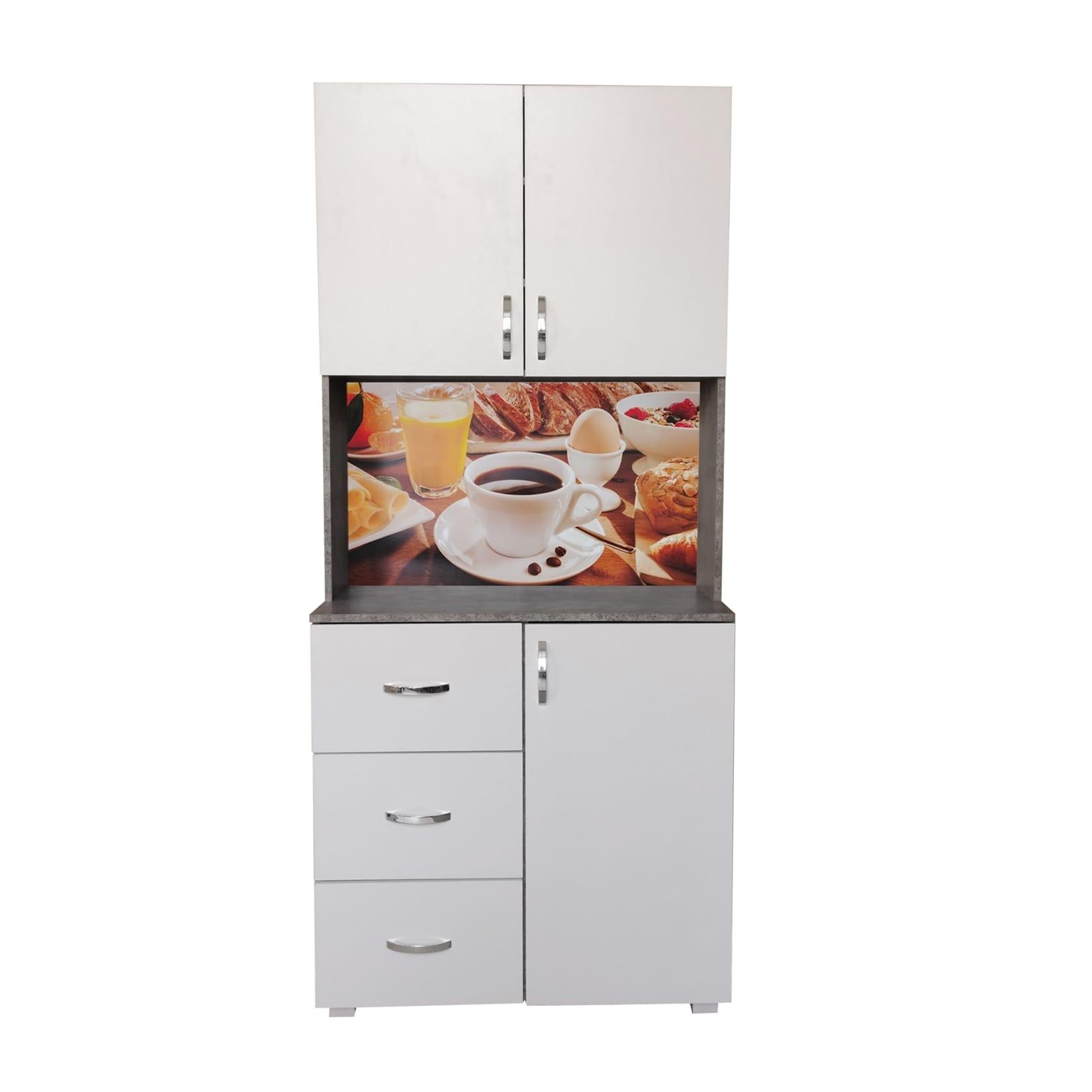HTI-Living Küchenbuffet 3 Schubladen Blanca Bistro