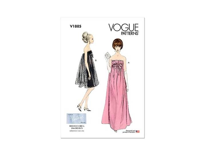 Vogue Patterns V1885A5 mist speciale gelegenheid A5 (6-8-10-12-14)
