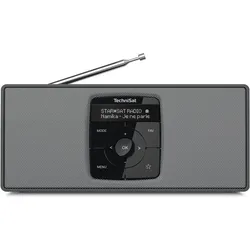 TechniSat DigitRadio 2 S (DAB+, FM, Bluetooth), Radio, Schwarz, Silber