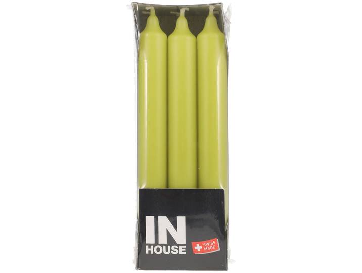 Inhouse Stabkerzen hellolive 2.2x19cm 9 Stück