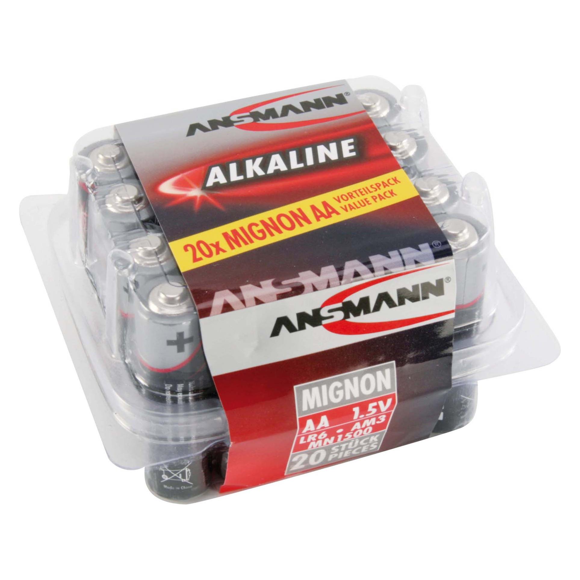 Ansmann LR6 Mignon (20 Stk., AA, 2960 mAh) (5015548)