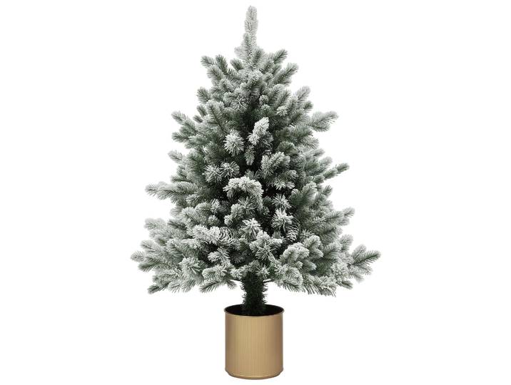 Künstlicher Weihnachtsbaum 100 cm mit Schnee, 130 Spitzen, HOMCOM, Dekoration