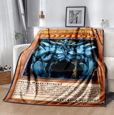 Inspire Curations Blue Eyes White Dragon Anime Throw Blanket 9 130x150cm