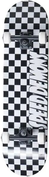 Skateboard Komplettboard Speed Demons Checkers (8" - Schwarz/Weiß)