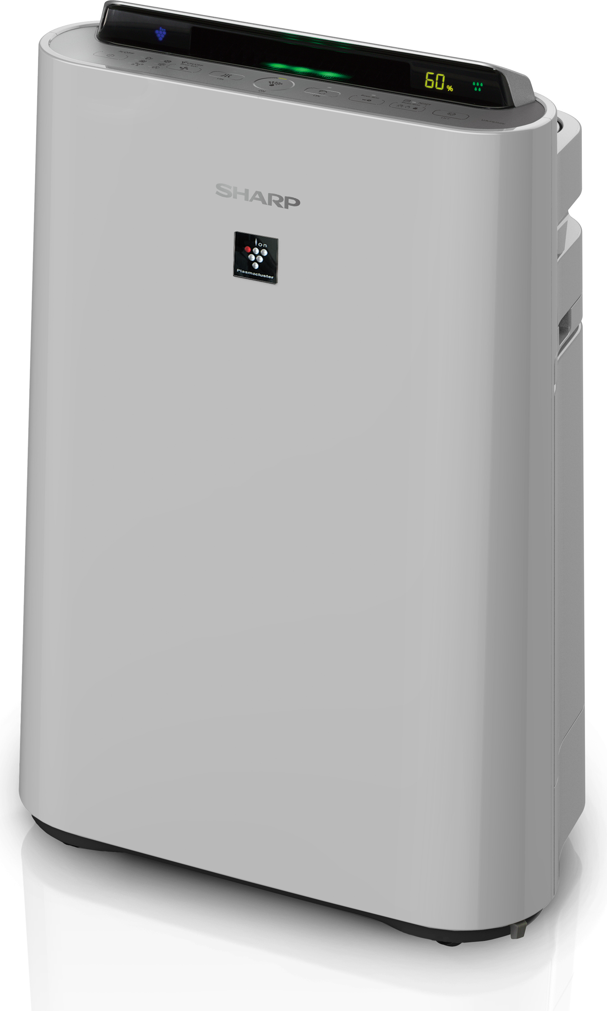 SHARP UA-HD50E-L Luftreiniger mit Befeuchtungsfunktion, 3 Filterstufen, hellgrau