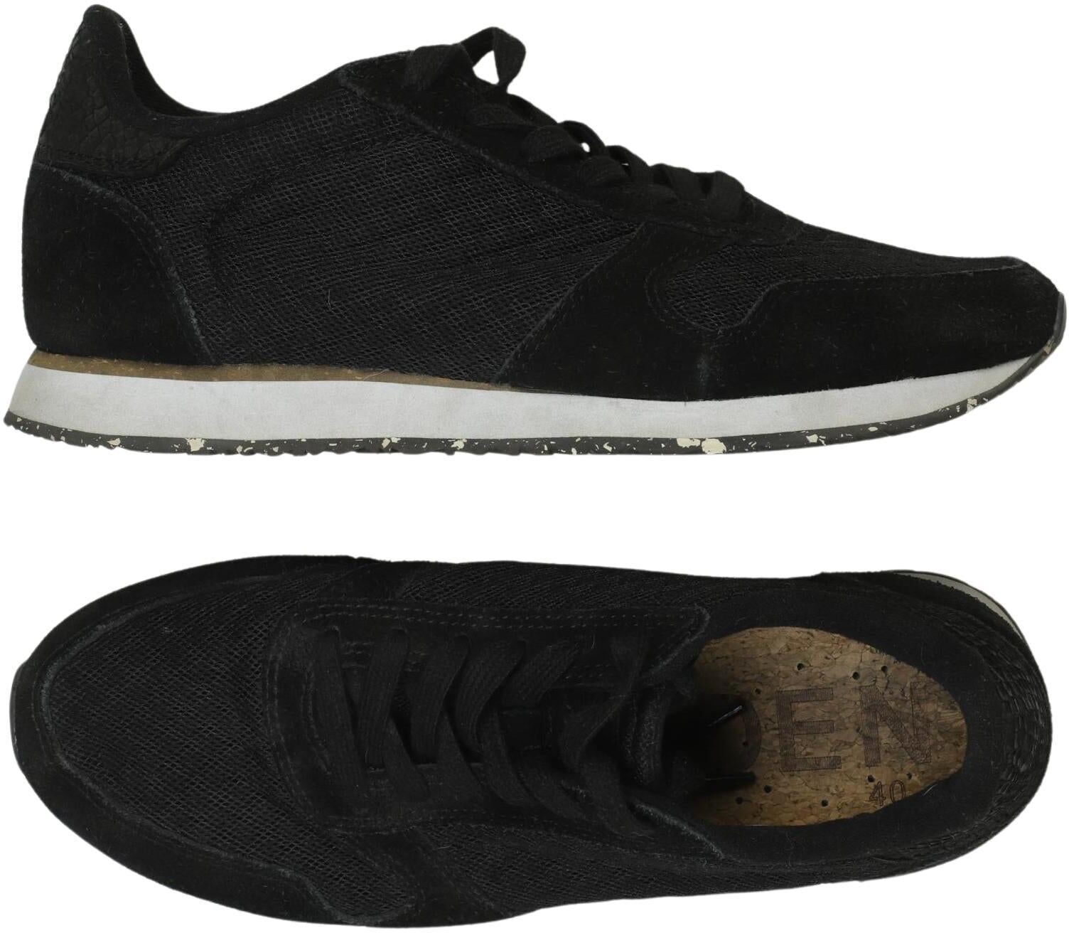 Woden Damen Sneaker, Schwarz, Gr. EU 40, kein / Etikett - Second Hand
