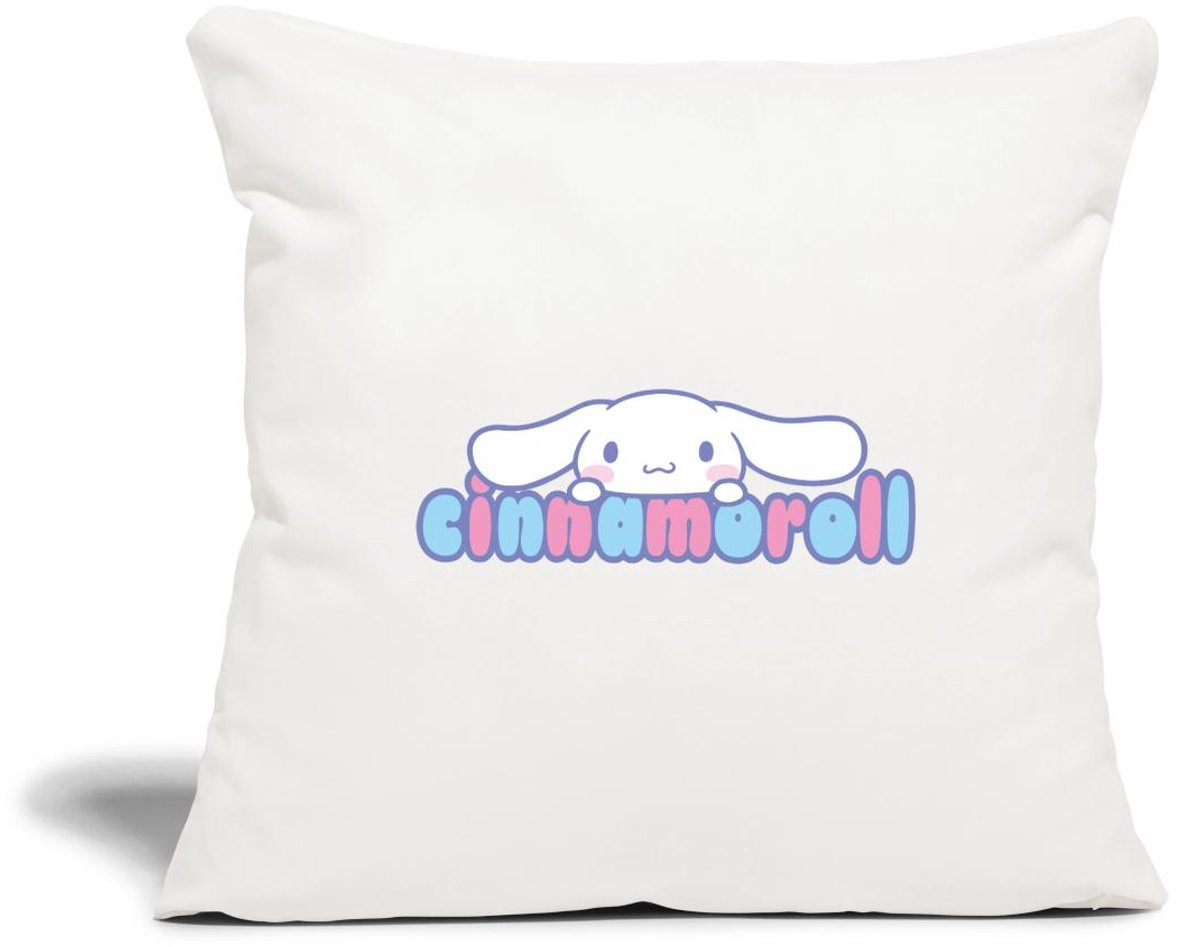 Spreadshirt Cinnamoroll Gluurt Over De Letters Sierkussenhoes, 45 x 45 cm
