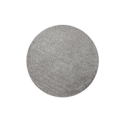 Teppich HOMIE LIVING "Gino", grau (hellgrau), H:30mm Ø:200cm, Polypropylen, Teppiche, Teppich, Hochflor, gewebt, weich, uni, Wohnzimmer, Schlafzimmer, waschbar