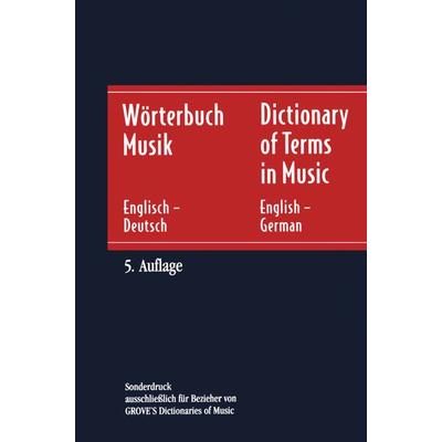 Wörterbuch Musik / Dictionary of Terms in Music, Gebundene Ausgabe von Horst Leuchtmann, J.B. Metzler, Part of Springer Nature - Springer-Verlag GmbH,