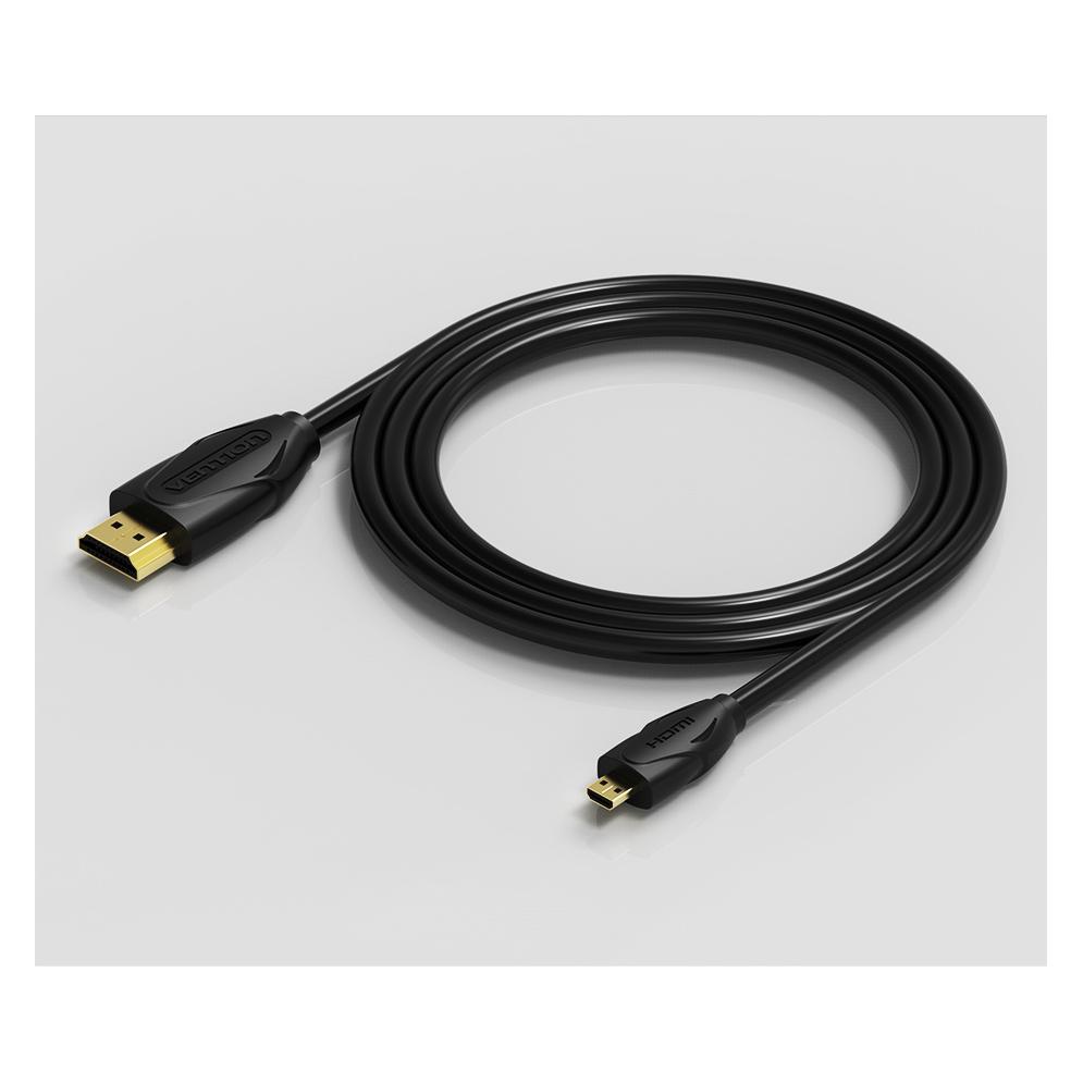 Vention Micro HDMI Cable 1m VAA-D03-B100 (Black) (1 m) (VAA-D03-B100)