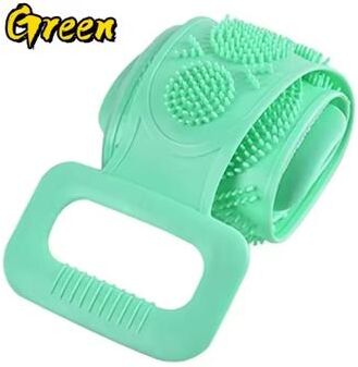 Youfap Market Full Body Bathing Tools, Silicone Body Sponge Exfoliating Back Scrubber For Peeling, Massaging, Relaxing green