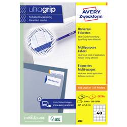 Avery-Zweckform 4780 Universal-Etiketten 48.5 x 25.4 mm Papier Weiß 1200 St. Permanent haftend Tintenstrahldrucker, Laserdrucker, Farblaserdrucker, Kopierer,