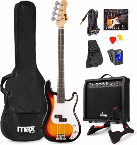 GigKit Basguitar Pakke Sunburst TILBUD NU