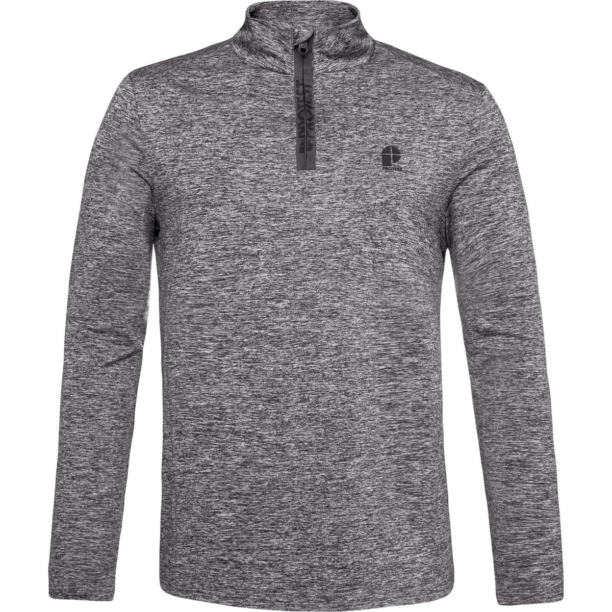 Protest Rewill 1/4 Zip Active top dark grey melee (592) M 3793100-592-M