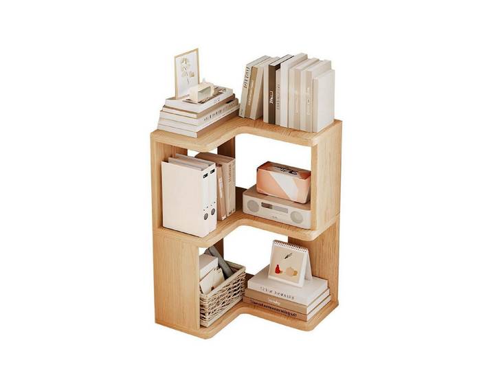 LuxusKollektion Eckregal Eckregal 2-Etagen Holz, 1-tlg.