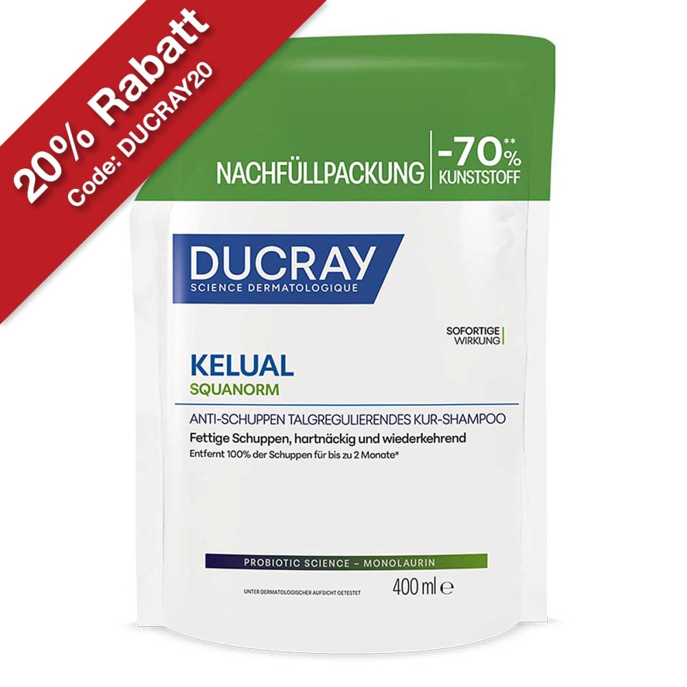 PIERRE FABRE DERMO KOSMETIK GmbH DUCRAY KELUAL SQUANORM Shampoo Fettige Schuppen REFILL 19806237